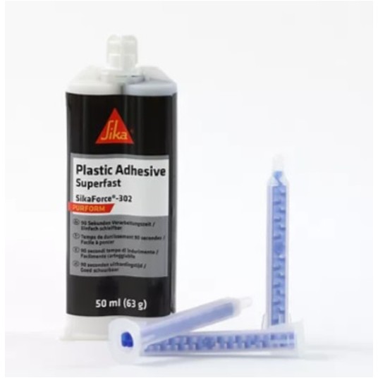 Klej do tworzyw SIKA 302 bardzo szybki A+B 50ml -zdjęcie numer 1
