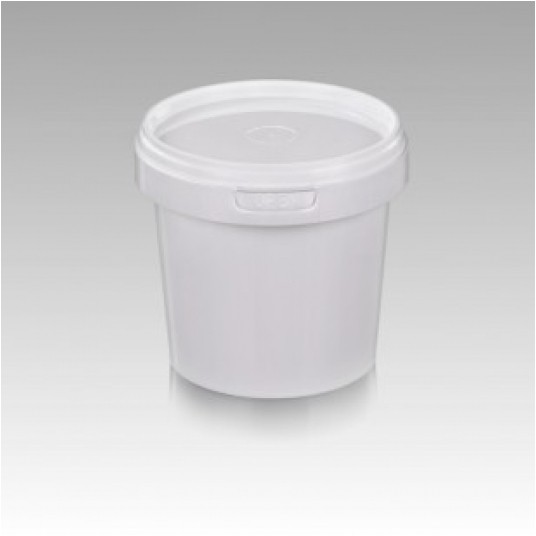 Pojemnik plastikowy do mieszania farb PP z pokrywką 1180ml -zdjęcie numer 1