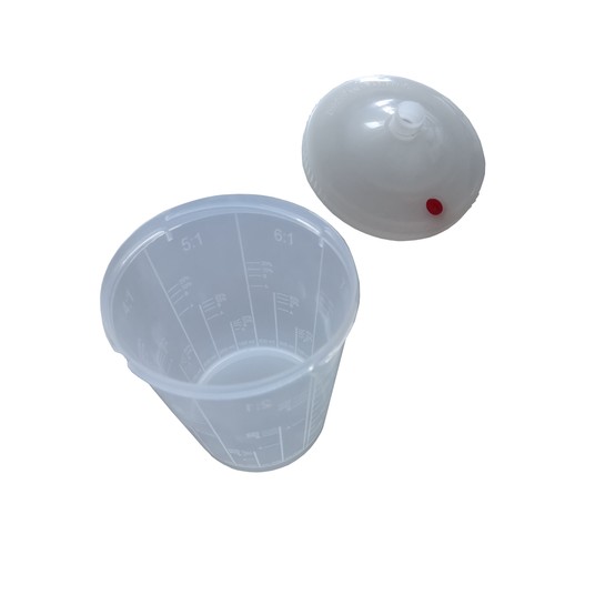QPS System kubków lakierniczych 600ml 125mik/50szt -zdjęcie numer 2