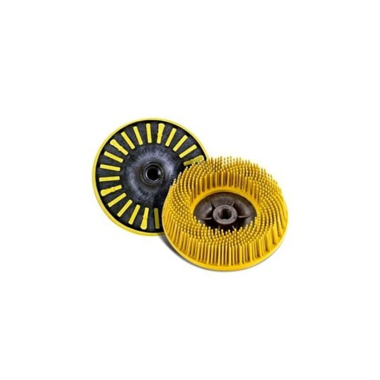 Szczotki czyszczące żółte Roloc 76mm P80 (10) -zdjęcie numer 1