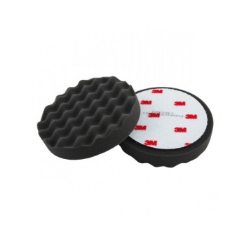 3M Gąbka polerska czarna waflowa na rzep 150mm (2)