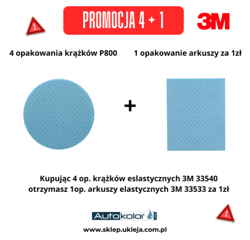 3M Krążki na gąbce P800 + arkusze na gąbce za 1zł