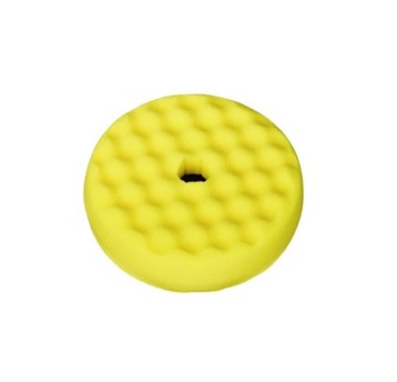 Dwustronna gąbka polerska żólta-waflowa 216mm QC