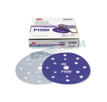 Elastyczne dyski ścierne 150mm P1500 (25szt) 270J