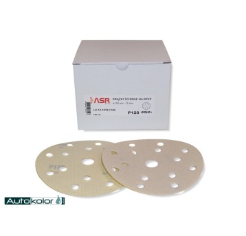 Krążek ścierny ASR GOLD na rzep 150mm/15otw. P120