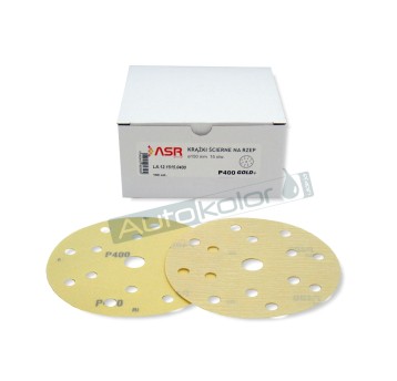 Krążek ścierny ASR GOLD na rzep 150mm/15otw. P400