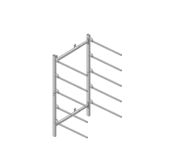 Regał stojak do masek naścienny