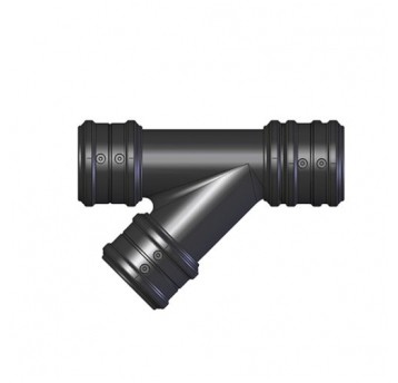 Rozgałęzienie złączka 3-stronna 45° fi 75-75-75 mm
