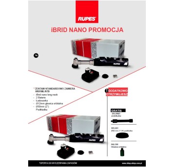 RUPES Polerka iBrid BIGFOOT Nano zestaw z baterią