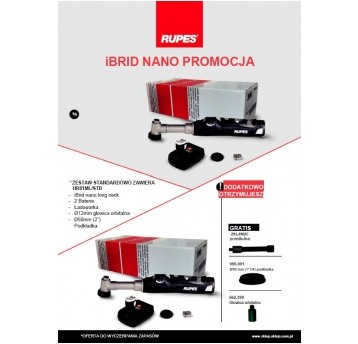 RUPES Polerka iBrid BIGFOOT Nano zestaw z baterią