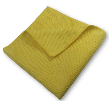 Ściereczka GRAIN OF RICE do czyszczenia szyb żółta