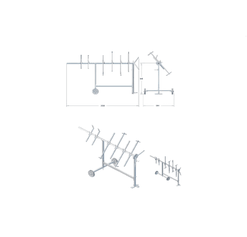 Stojak lakierniczy obrotowy Skrętny