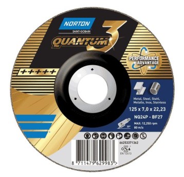 Tarcza 125x7x22.23 P-BF41 do szl.stali nierdzewnej