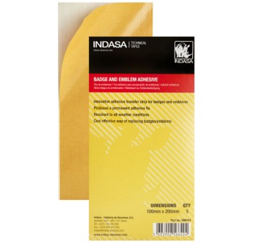 Taśma błona klejąca do emblematów 100x200mm 5szt.