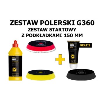 ZESTAW POLERSKI FARECLA G360 RED + gąbki